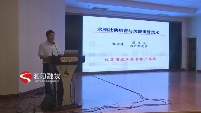 泗阳：水稻标准化栽培技术培训会为水稻丰产丰收打下基础TVT体育(图2)