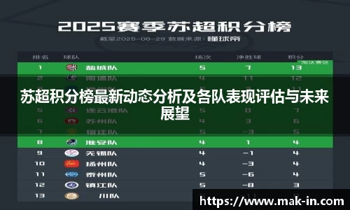 苏超积分榜最新动态分析及各队表现评估与未来展望